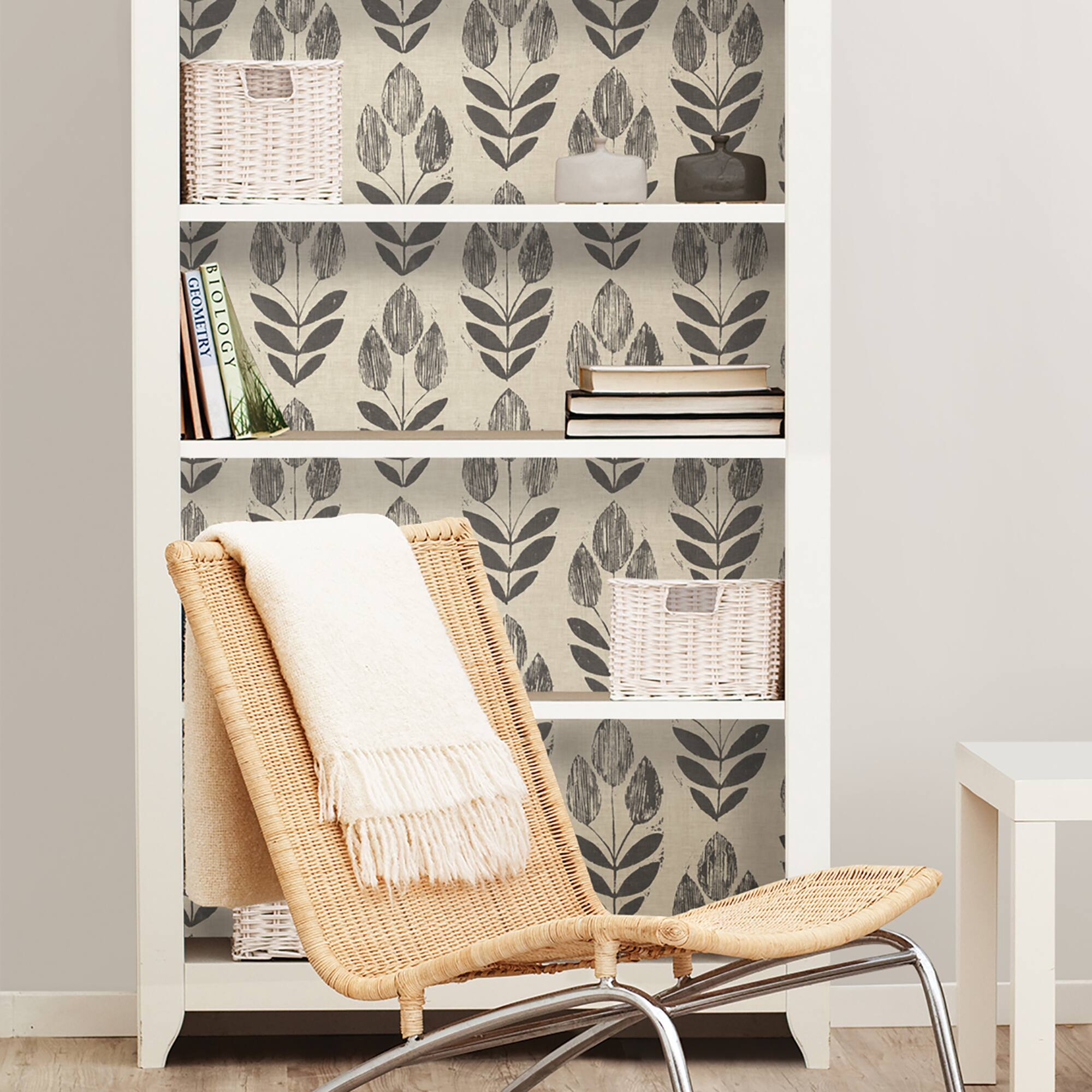 NuWallpaper Folk Tulip Peel & Stick Wallpaper